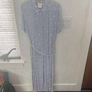 L’Academie Periwinkle Floral Dress